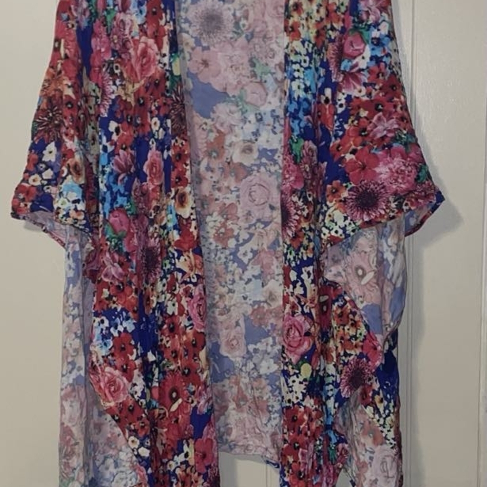 Floral Multicolor Women's Kimono Jacket